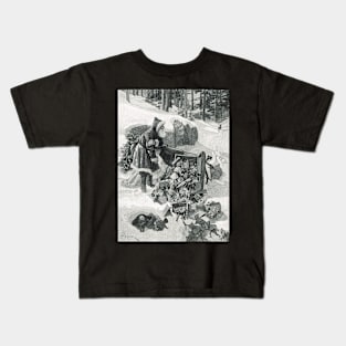 Santa in a Fix illustration 1911 Kids T-Shirt